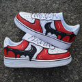 Cartoon Pattern Red Black Custom Air Force 1