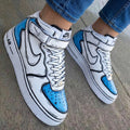 Cartoon Style Baby Blue Custom Air Force 1