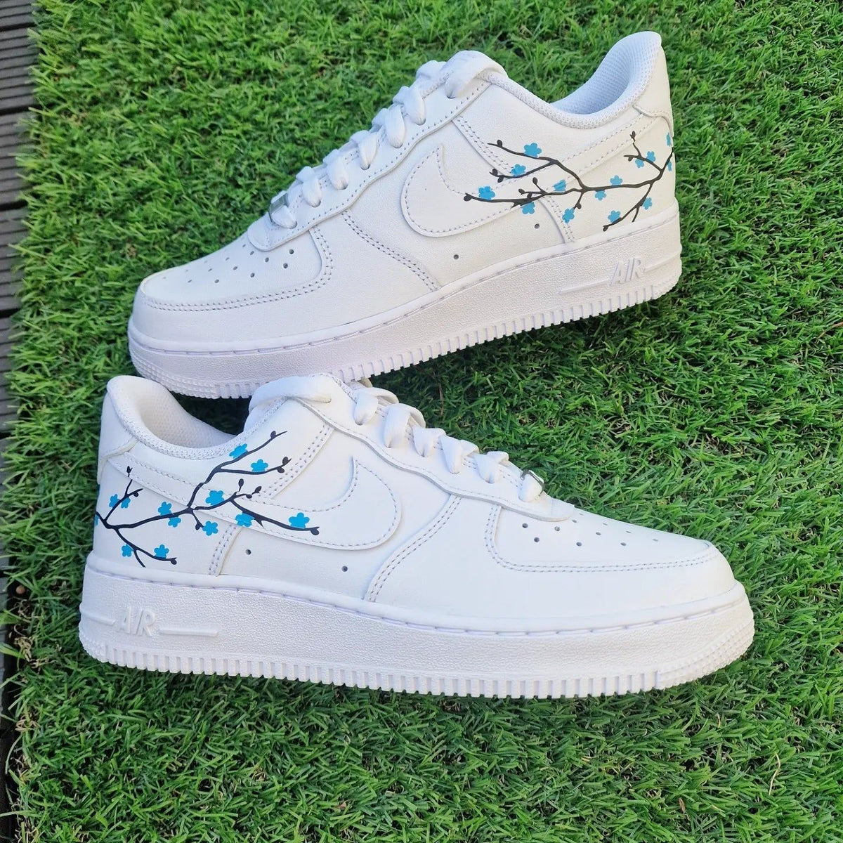 Cherry Blossom Blue Custom Air Force 1