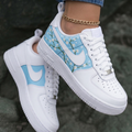 Cherry Blossom White Baby Blue Custom Air Force 1