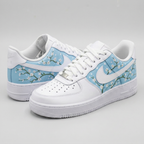 Cherry Blossom White Baby Blue Custom Air Force 1