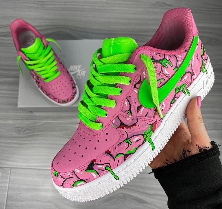 Cherry Pattern Baby Pink Custom Air Force 1