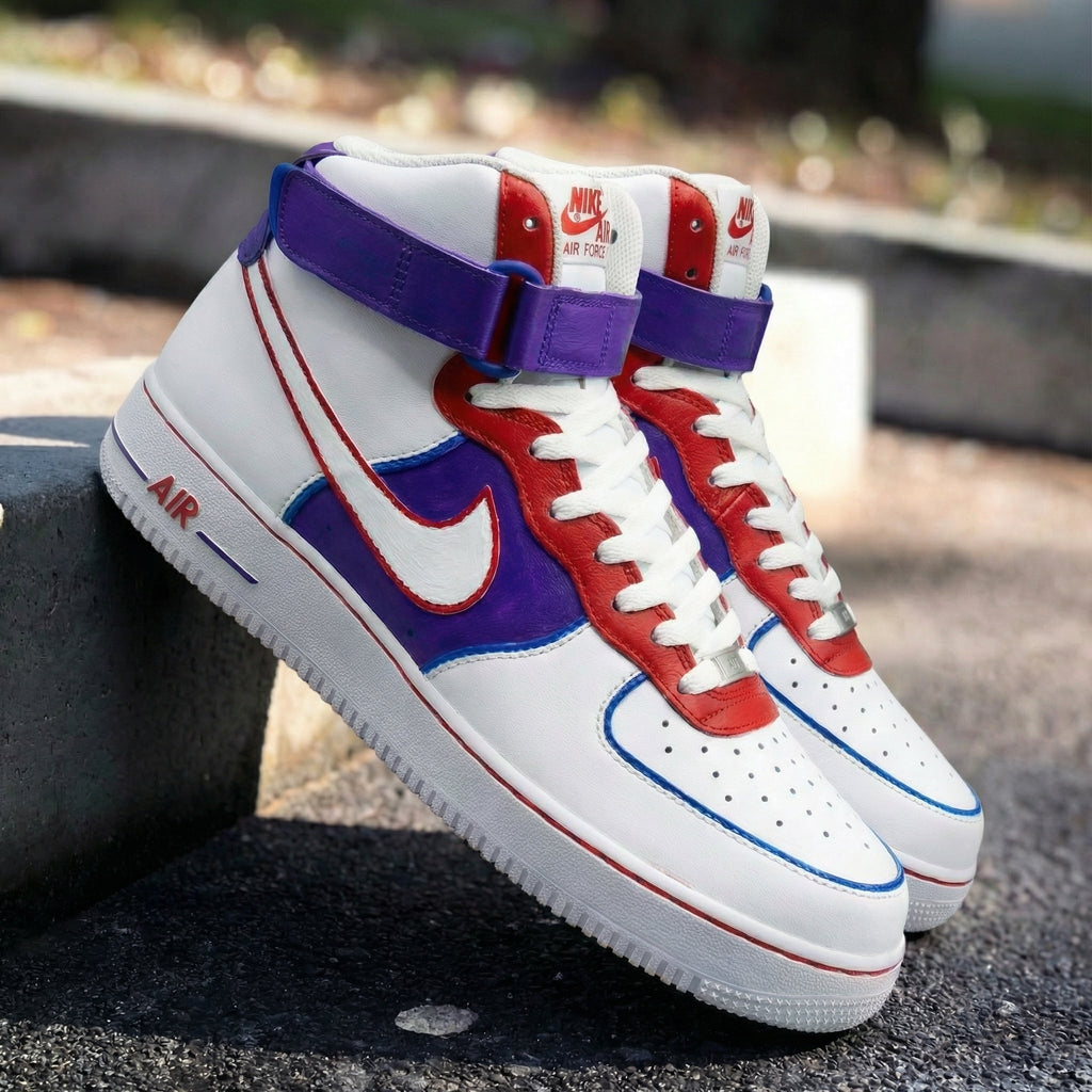 Classic Purple Red Custom Air Force 1