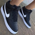 Classic Swoosh Black White Custom Nike Court Vision