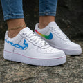 Cloud Pattern Blue Rainbow Custom Air Force 1