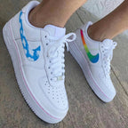Cloud Pattern Blue Rainbow Custom Air Force 1