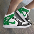 Clover Green Black Custom Air Jordan 1
