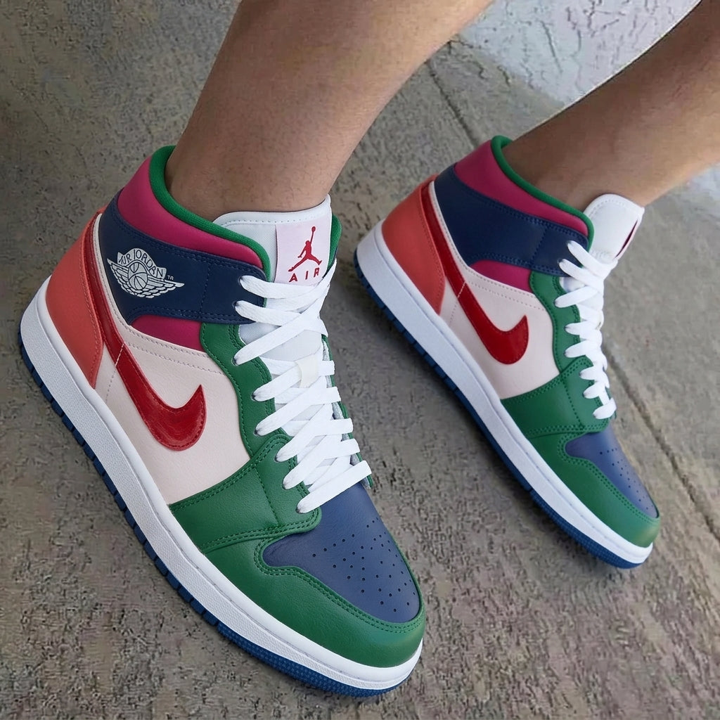 Color Block Multicolor Custom Air Jordan 1