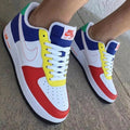 Color Blocked Red Yellow Blue Green Custom Air Force 1