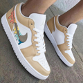 Colorful Drip Tan Custom Air Jordan 1