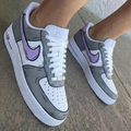 Comic Style Gray Baby Purple Custom Air Force 1