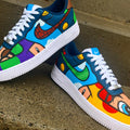 Comic - themed Blue Green Yellow Custom Air Force 1