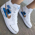 Cookie Monster Cookie Swoosh Blue Brown Custom Air Jordan 1