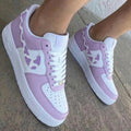 Cow Print Baby Purple White Custom Air Force 1