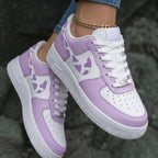 Cow Print Baby Purple White Custom Air Force 1