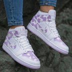 Cow Print White Lavender Custom Air Jordan 1