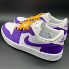 Crocodile Pattern Purple White Yellow Custom Air Jordan 1