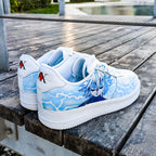 Custom Air Force 1 Baby Blue Anime Character Design