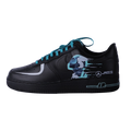Custom Air Force 1 Black Teal Racing - Theme