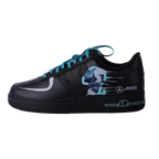 Custom Air Force 1 Black Teal Racing - Theme