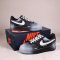 Custom Air Force 1 Black White Graffiti Design