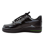 Custom Air Force 1 Black With Geometric Patterns And Lamborghini Logo