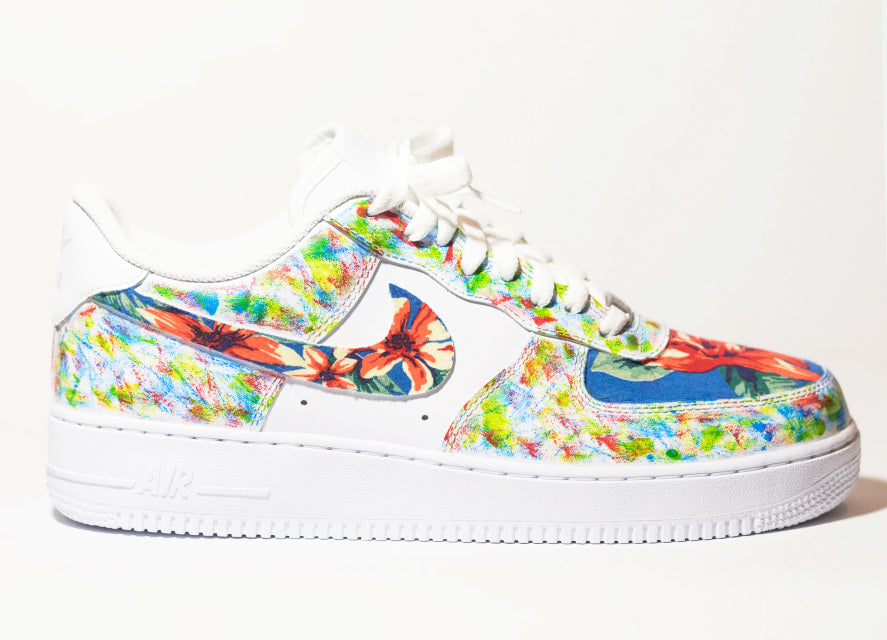 Custom Air Force 1 Multicolor Floral Print