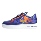 Custom Air Force 1 Navy Orange Lion Logo
