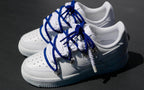 Custom Air Force 1 White Blue Laces