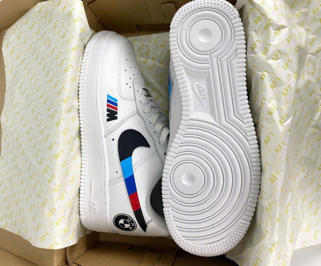 Custom Air Force 1 White BMW M Design