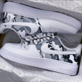 Custom Air Force 1 White Camouflage Pattern