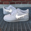 Custom Air Force 1 White Dripping Design