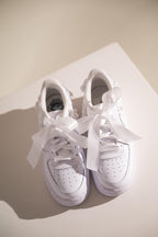 Custom Air Force 1 White Floral And Ribbons