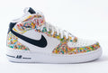Custom Air Force 1 White Multicolor Splatter Pattern