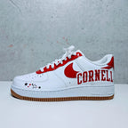 Custom Air Force 1 White Red Cornell Theme Stars
