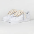 Custom Air Force 1 White Rope Design