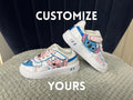 Custom Air Force 1 White Stitch And Angel Pattern