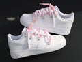 Custom Air Force 1 White with Baby Pink Laces