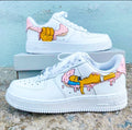 Custom Air Force 1 White With Cartoon Pattern