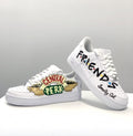 Custom Air Force 1 White With Friends And Central Perk Design