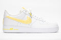Custom Air Force 1 White Yellow Terry - Cloth Swoosh