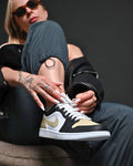 Custom Air Jordan 1 Low Black White Beige
