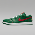 Custom Air Jordan 1 Green Christmas Patterns