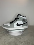 Custom Air Jordan 1 White Grey with Black Glitter