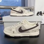 Custom Dunk Cream LV Logo