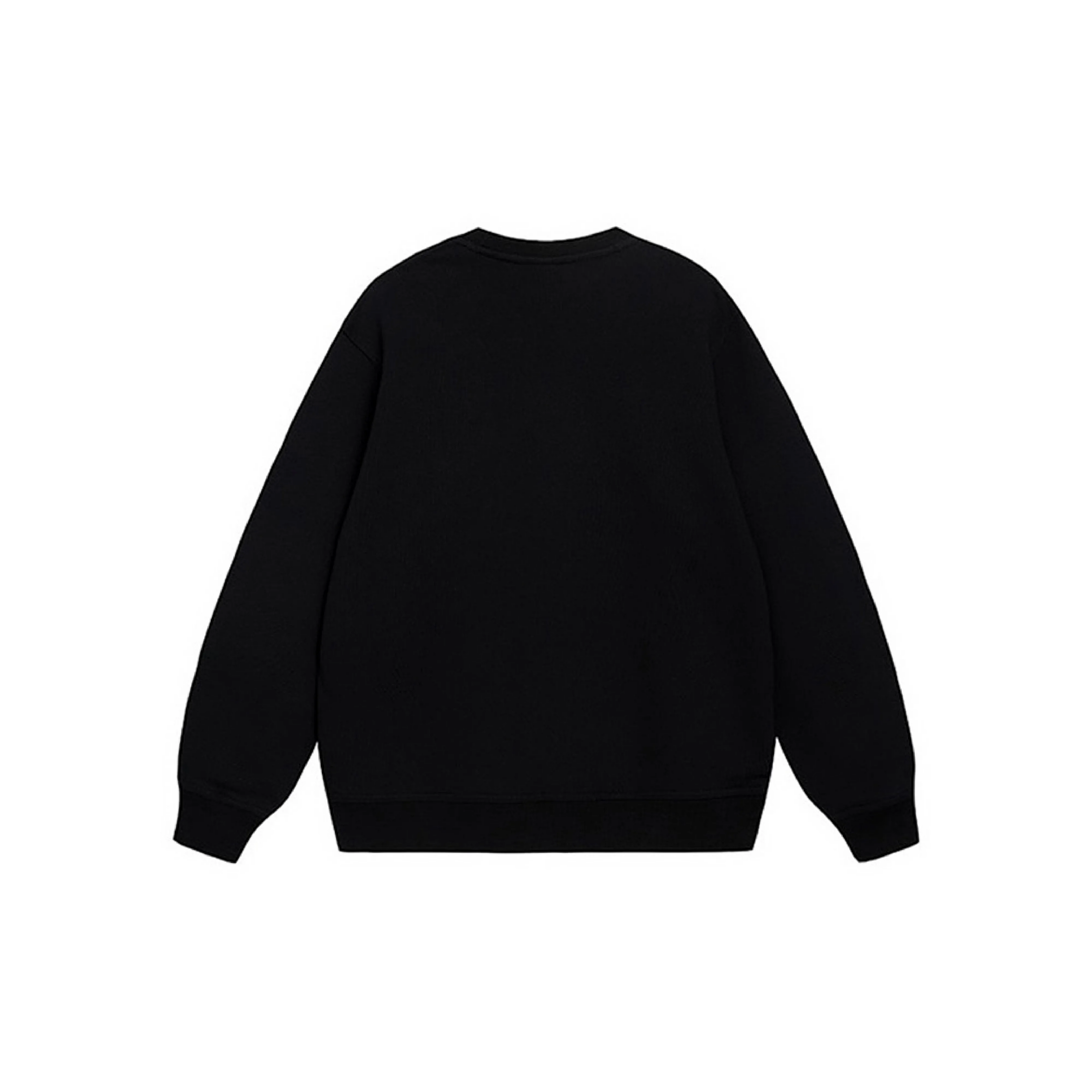 Custom Embroidery Nike Sweatshirt Black Floral Pattern
