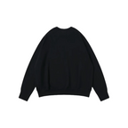 Custom Embroidery Nike Sweatshirt Black With Floral Crescent Design
