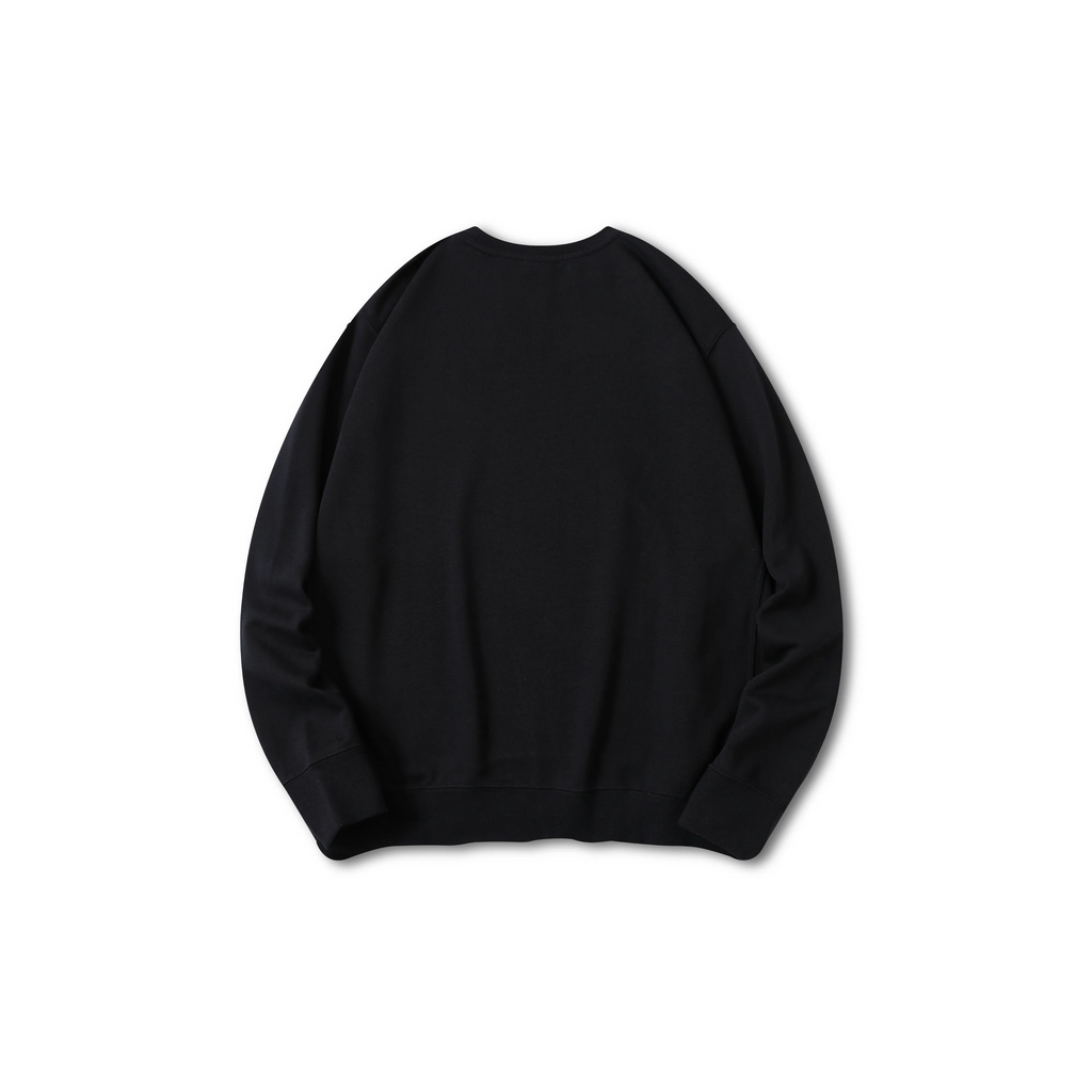 Custom Embroidery Nike Sweatshirt Black With Mountain Tree Pattern