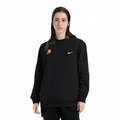 Custom Embroidery Nike Sweatshirt Black With Pixel Santa