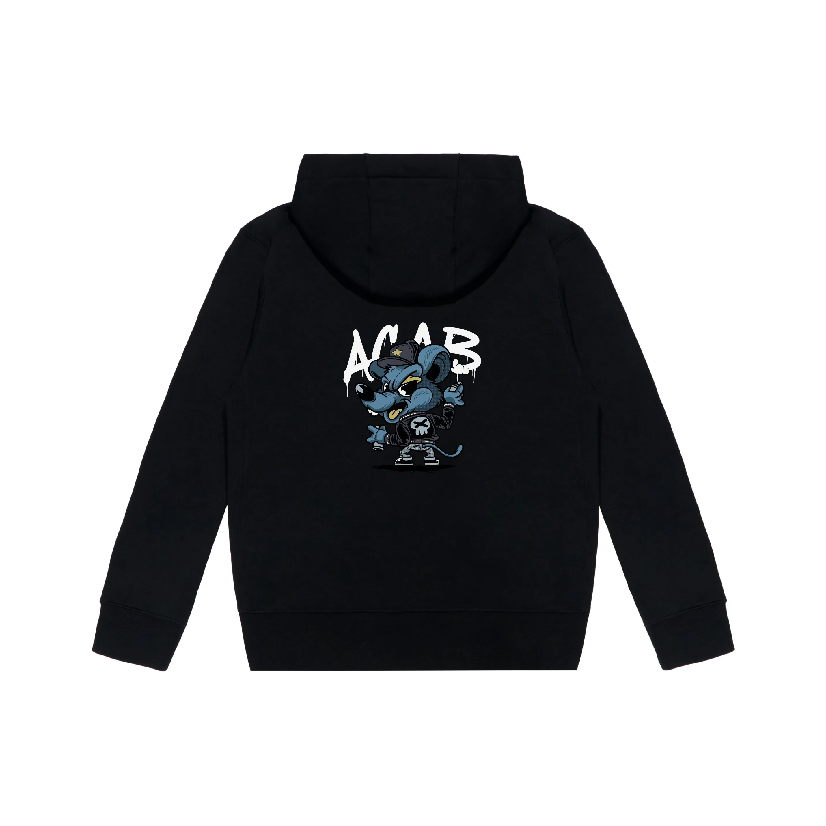 Custom Nike Sweatshirt Black Blue Cartoon Mouse